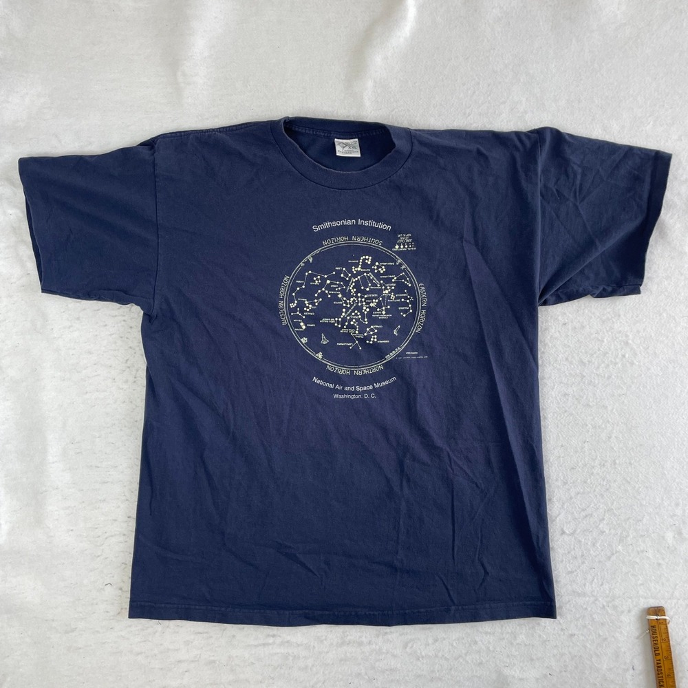 Cotton Expressions T Shirt Mens‎ XXL Blue Smithsonian National Air Space Museum